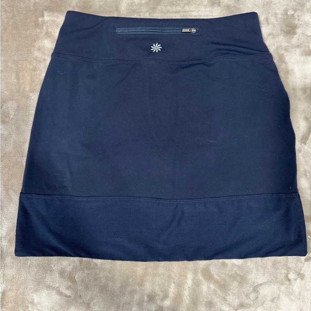 Athleta Dark Blue Pencil Skirt - Picture 4 of 9